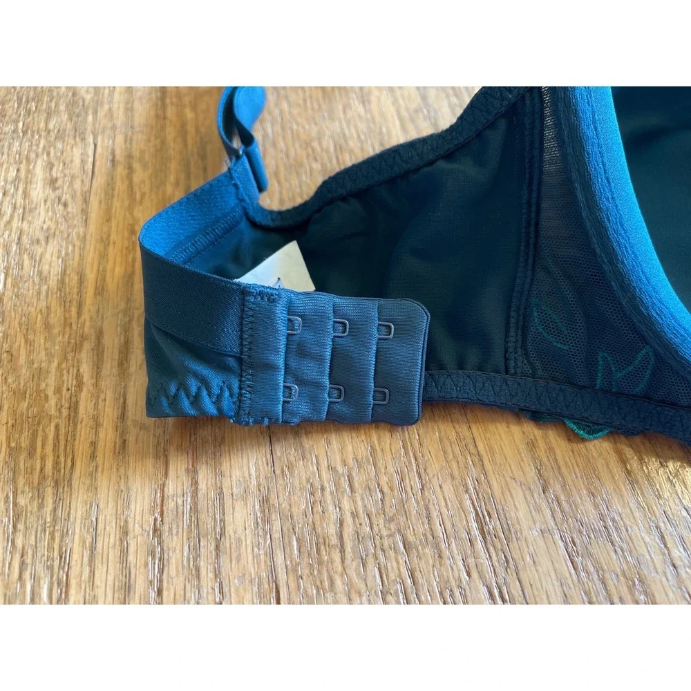 Simone Perele Andora 3D Molded Bra Teal Blue Lace 36F 131343 Underwire